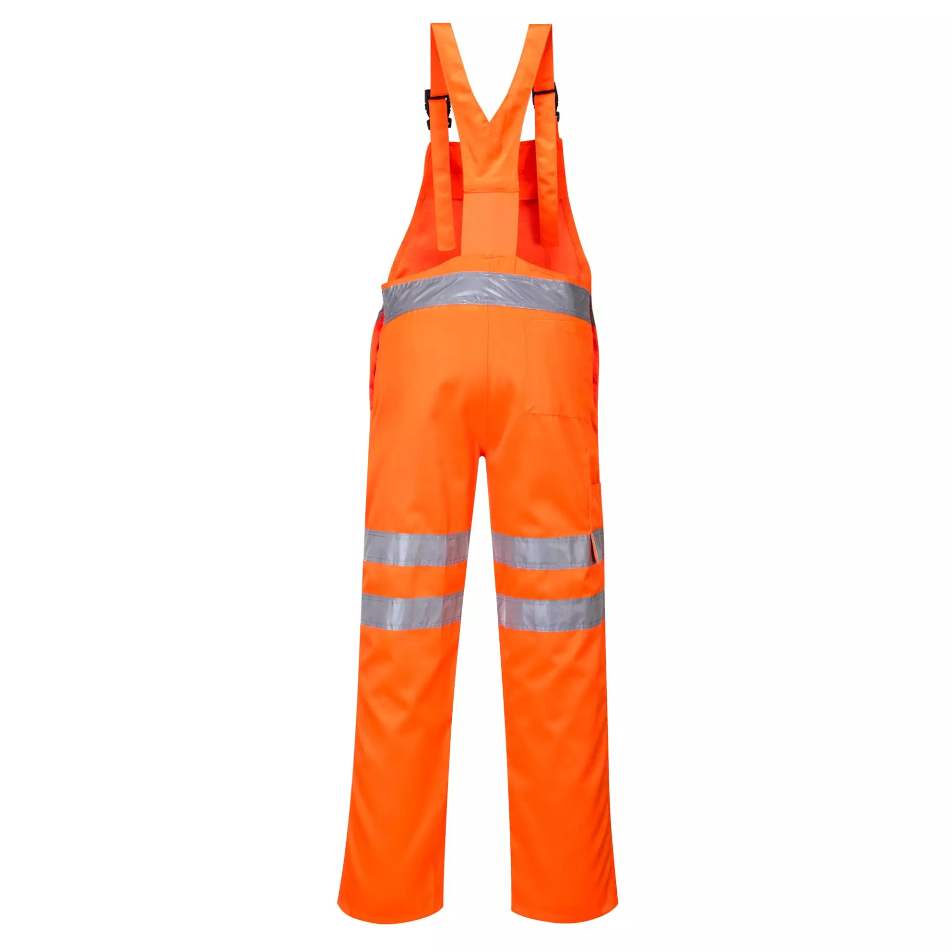 Portwest RT43ORR, Hi-Vis Polycotton Service Bib and Brace, Orange, image 2