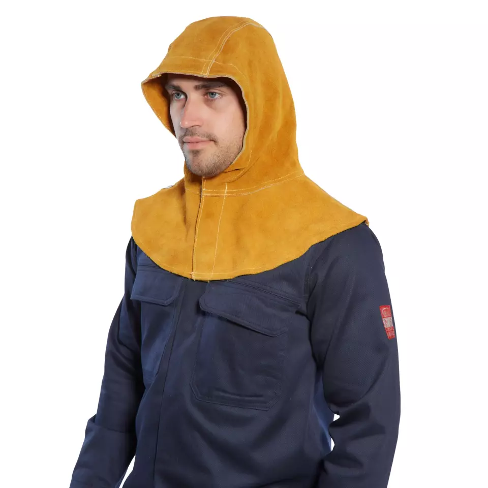 Portwest SW33TAR, FR Leather Hood, Tan, image 1, gallery thumbnail