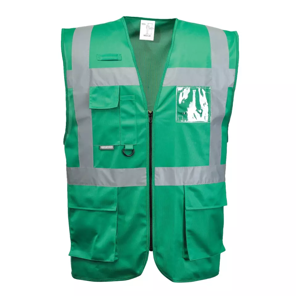 Portwest F476BGR, Iona Executive Vest, Bottle Green