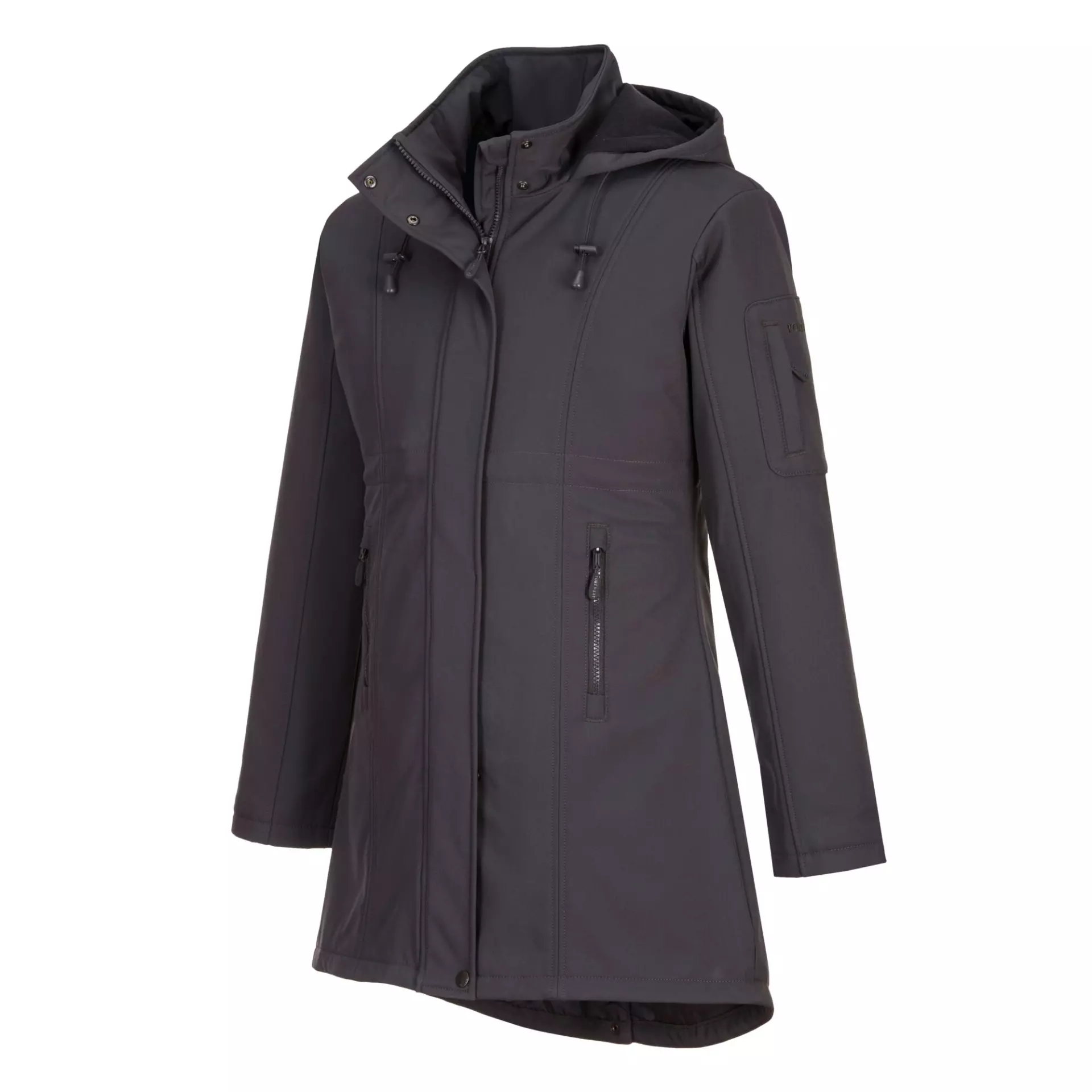Portwest TK42CGR, Carla Women's Hooded Softshell Jacket (3L), Charcoal Grey, image 4