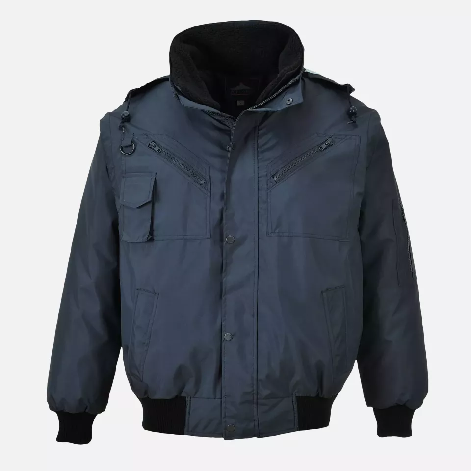 Portwest F465NAR, 3-in-1 Bomber Jacket, Navy, image 1, gallery thumbnail