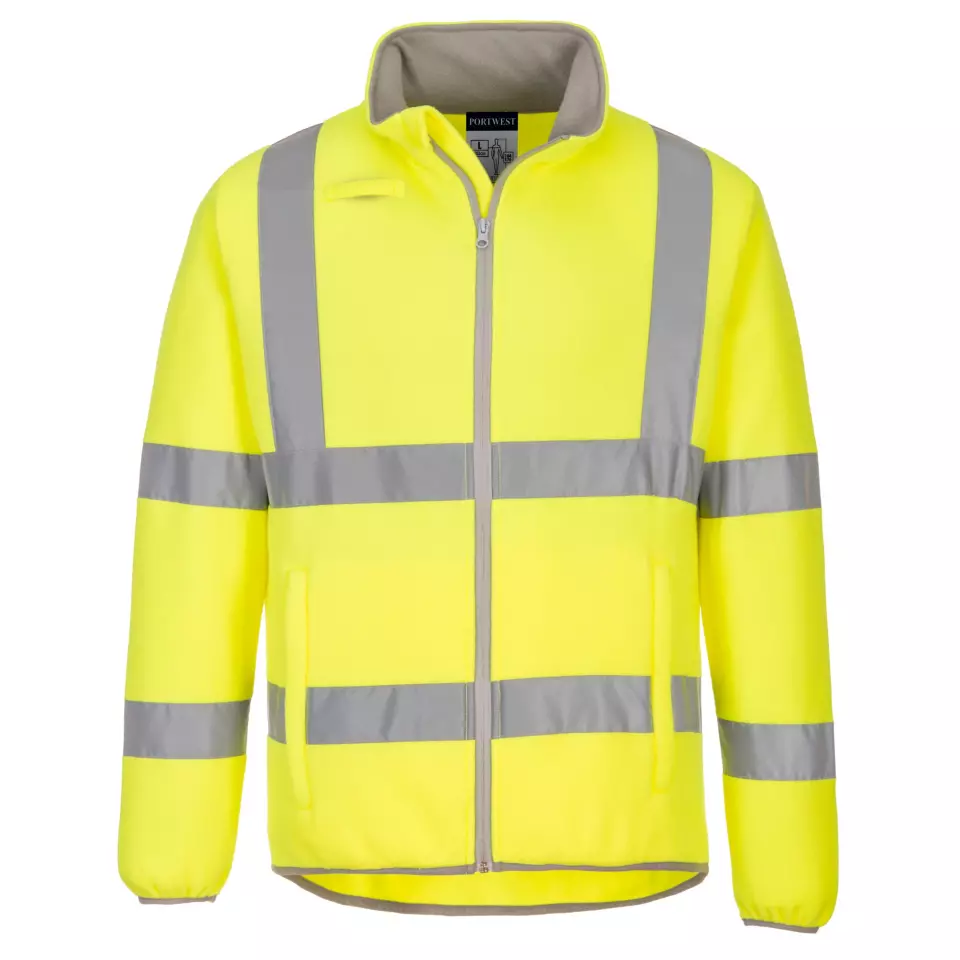 Portwest EC70YER, Eco Hi-Vis Fleece, Yellow, image 1, gallery thumbnail