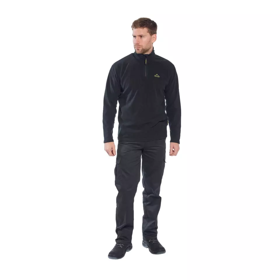 Portwest F180NAR, Staffa Microfleece Pullover, Navy, image 3, gallery thumbnail