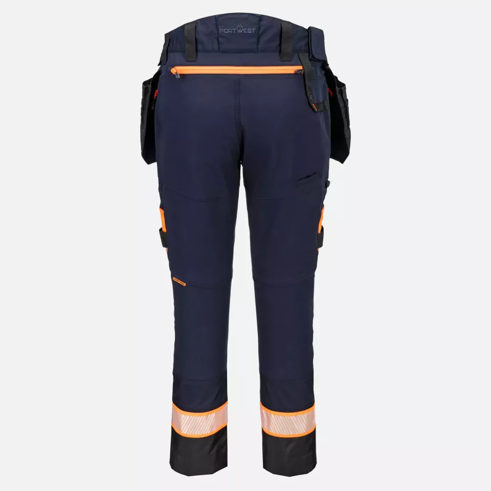 Portwest DX440DNR, DX4 Detachable Holster Pocket Trousers, Dark Navy, image 2, gallery thumbnail