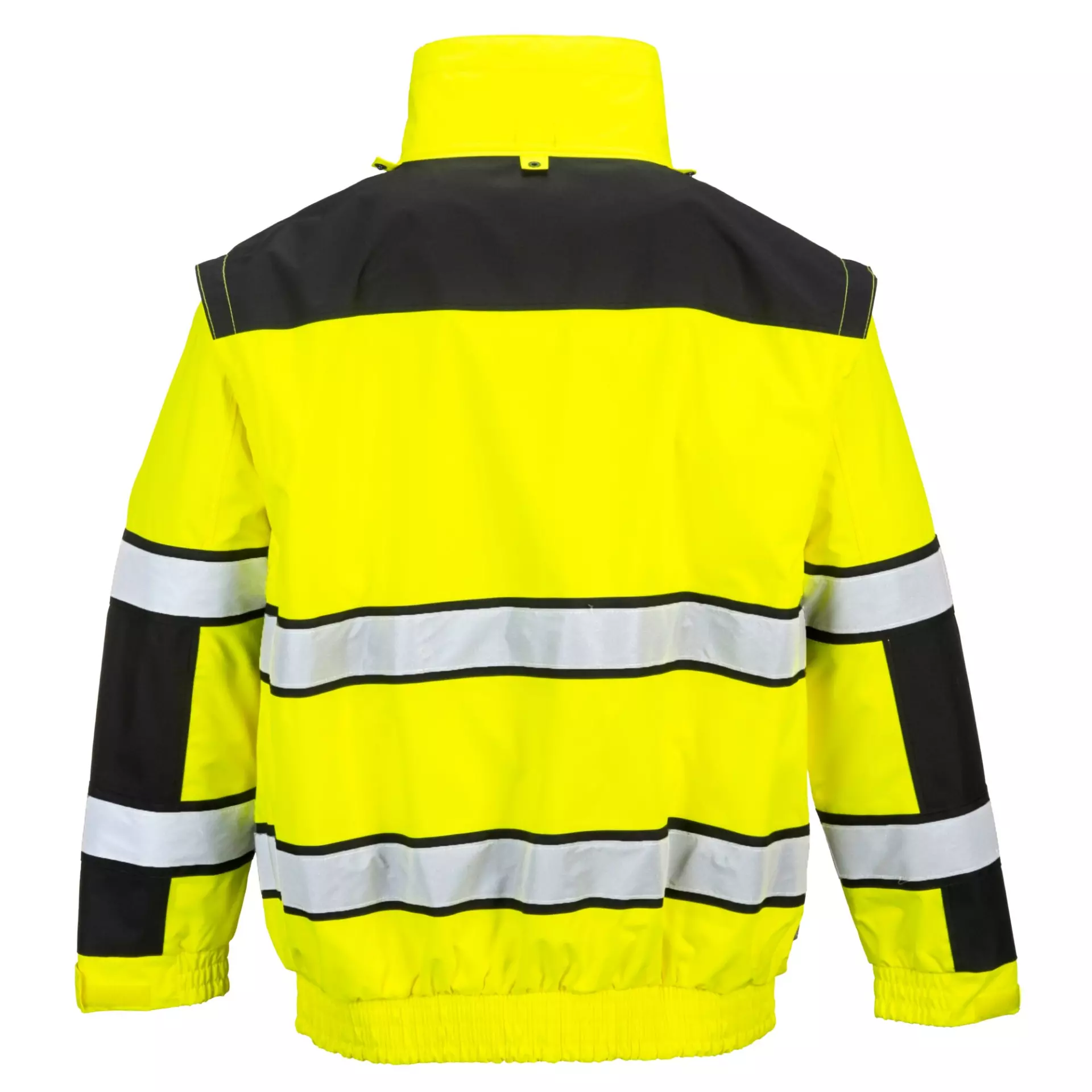 Portwest C466YBR, Hi-Vis 3-in-1 Contrast Winter Bomber Jacket, Yellow/Black, image 5