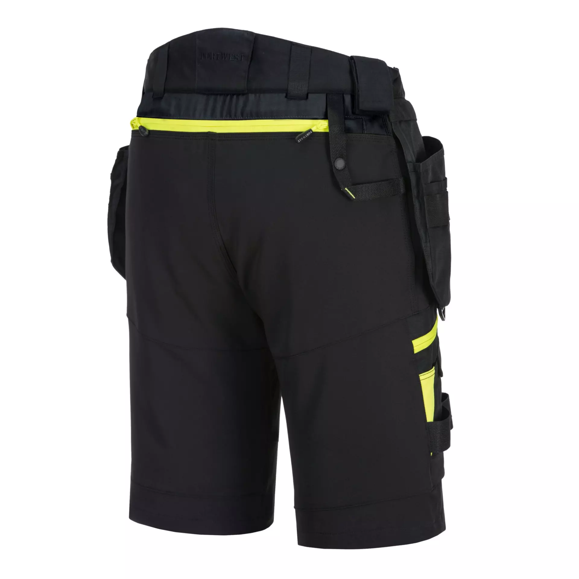 Portwest DX444BKR, DX4 Detachable Holster Pocket Shorts, Black, image 6