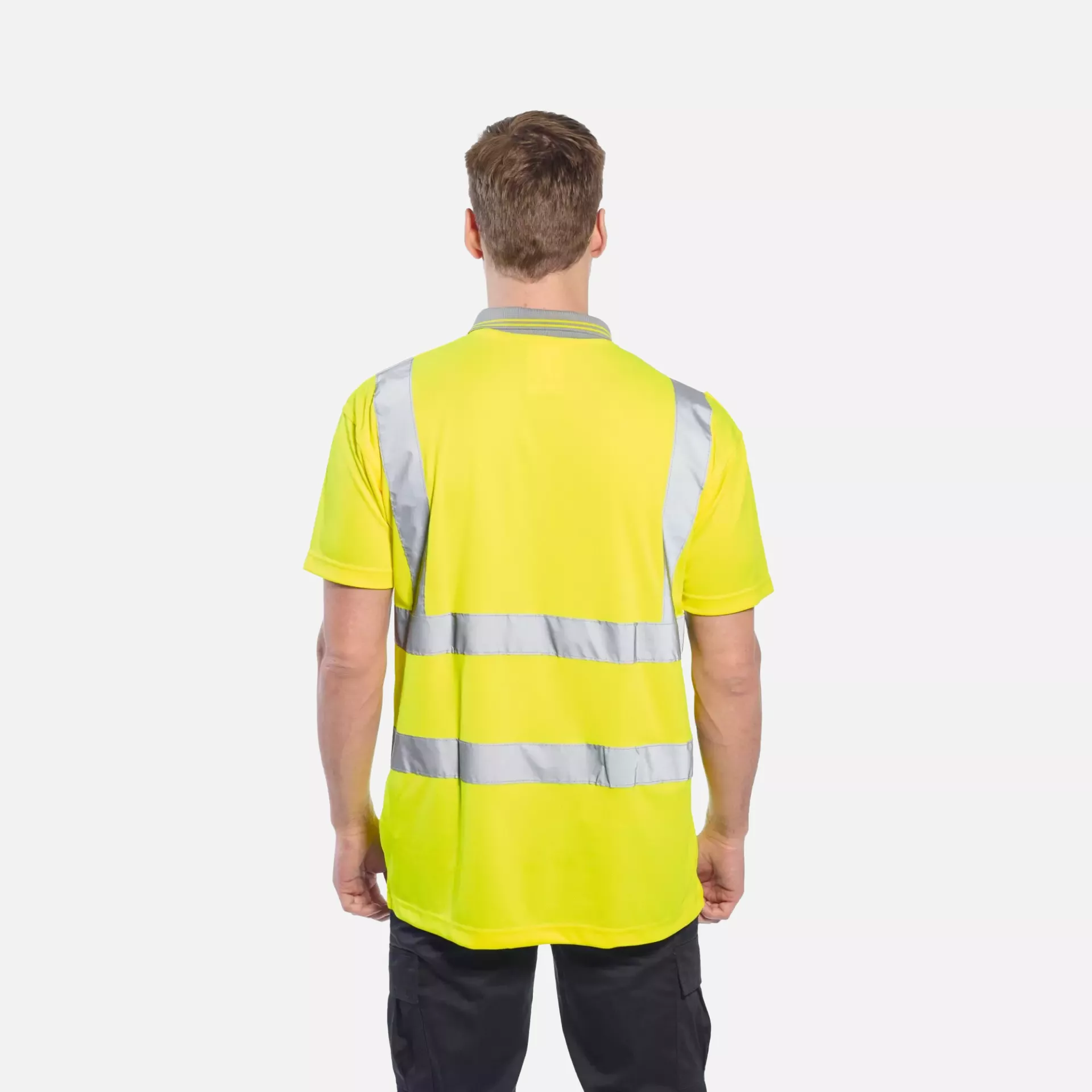 Portwest S477YER, Hi-Vis Polo Shirt S/S, Yellow, image 2