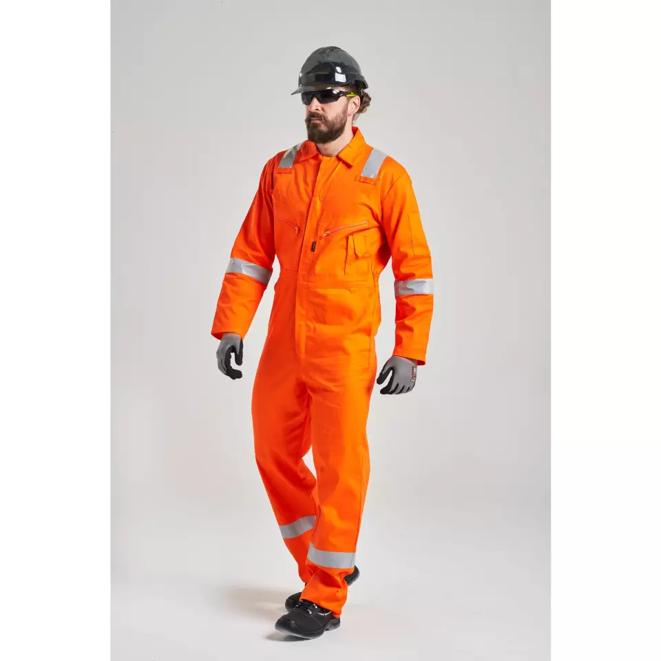Portwest FR21ORR, Bizflame Work FR Super Lightweight Anti-Static Coverall, Orange, image 7, gallery thumbnail