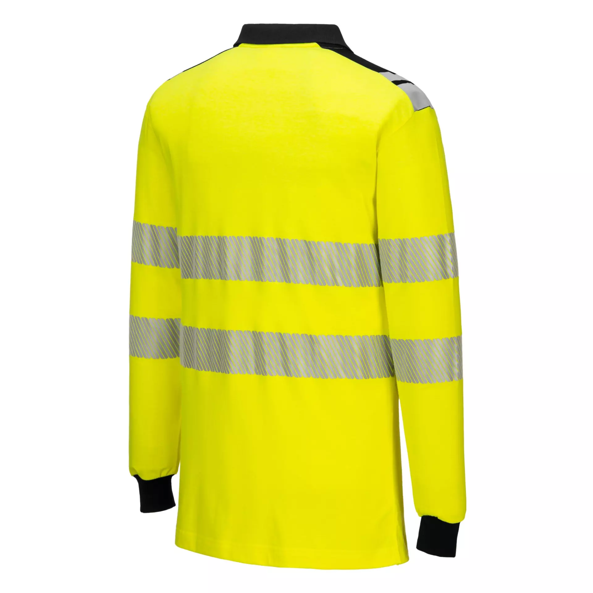 Portwest FR702YBR, PW3 FR Modaflame Hi-Vis Polo Shirt, Yellow/Black, image 4