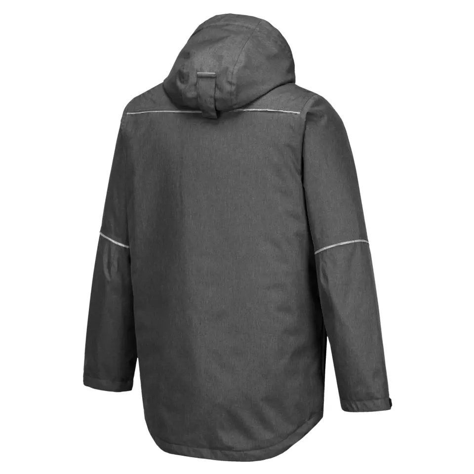Portwest KX360GMR, KX3 Winter Parka Jacket, Grey Marl, image 4, gallery thumbnail