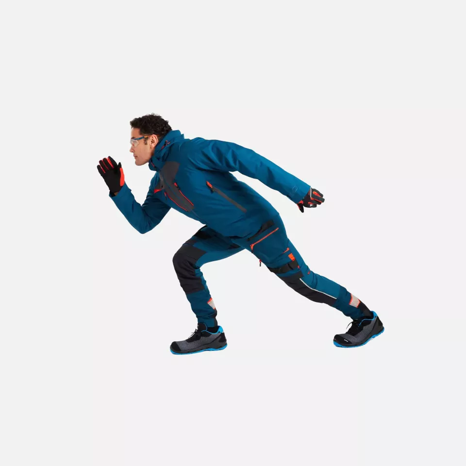 Portwest DX463MBR, DX4 Rain Jacket, Metro Blue, image 9, gallery thumbnail