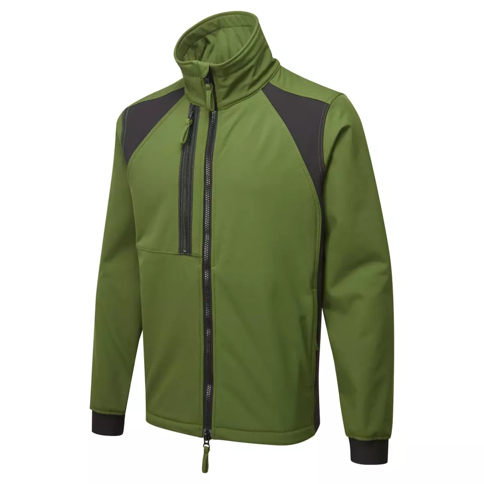 Portwest CD870OGR, WX2 Eco Softshell (2L), Olive Green, image 3, gallery thumbnail