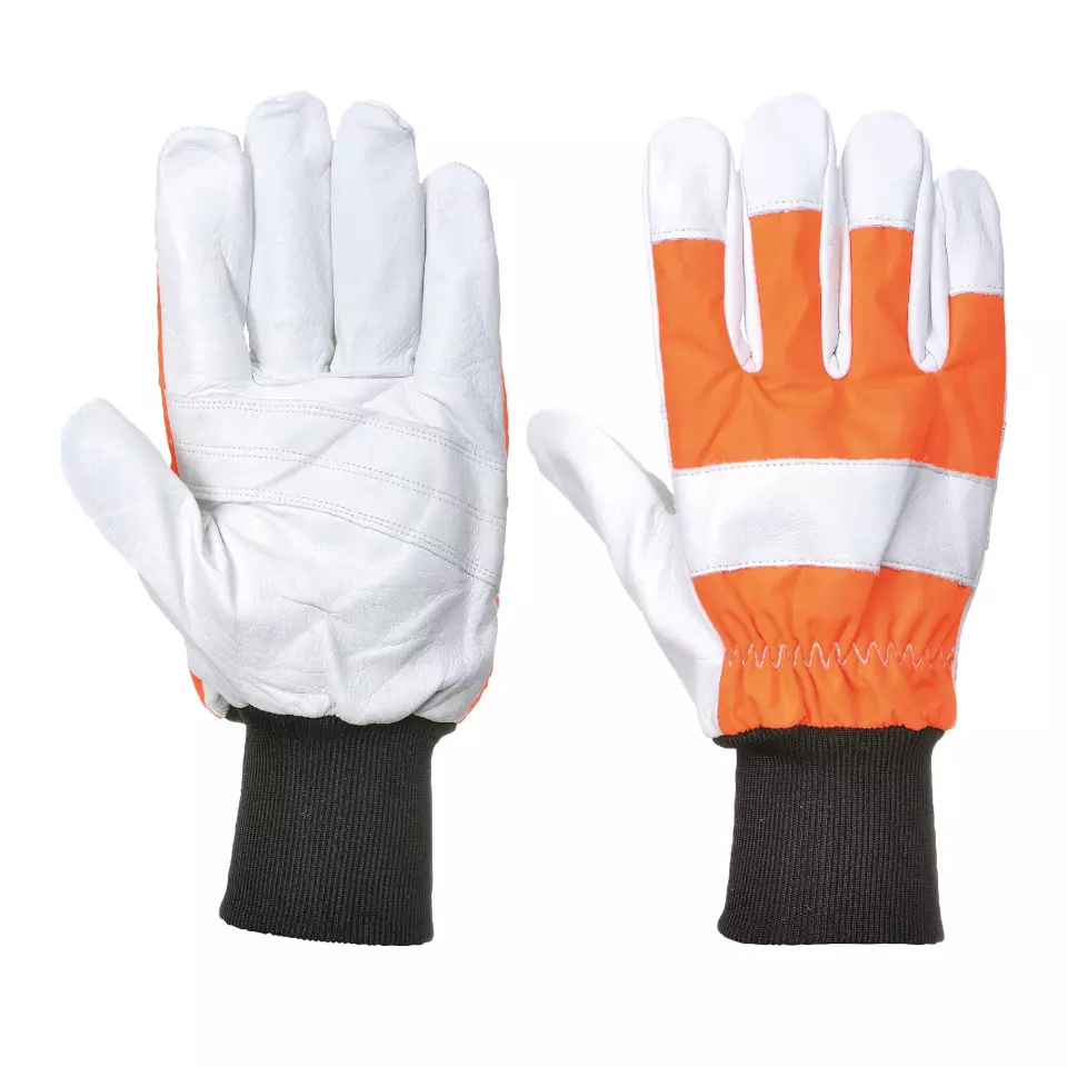 Portwest A290ORR, Oak Chainsaw Protective Glove (Class 0), Orange, image 3, gallery thumbnail