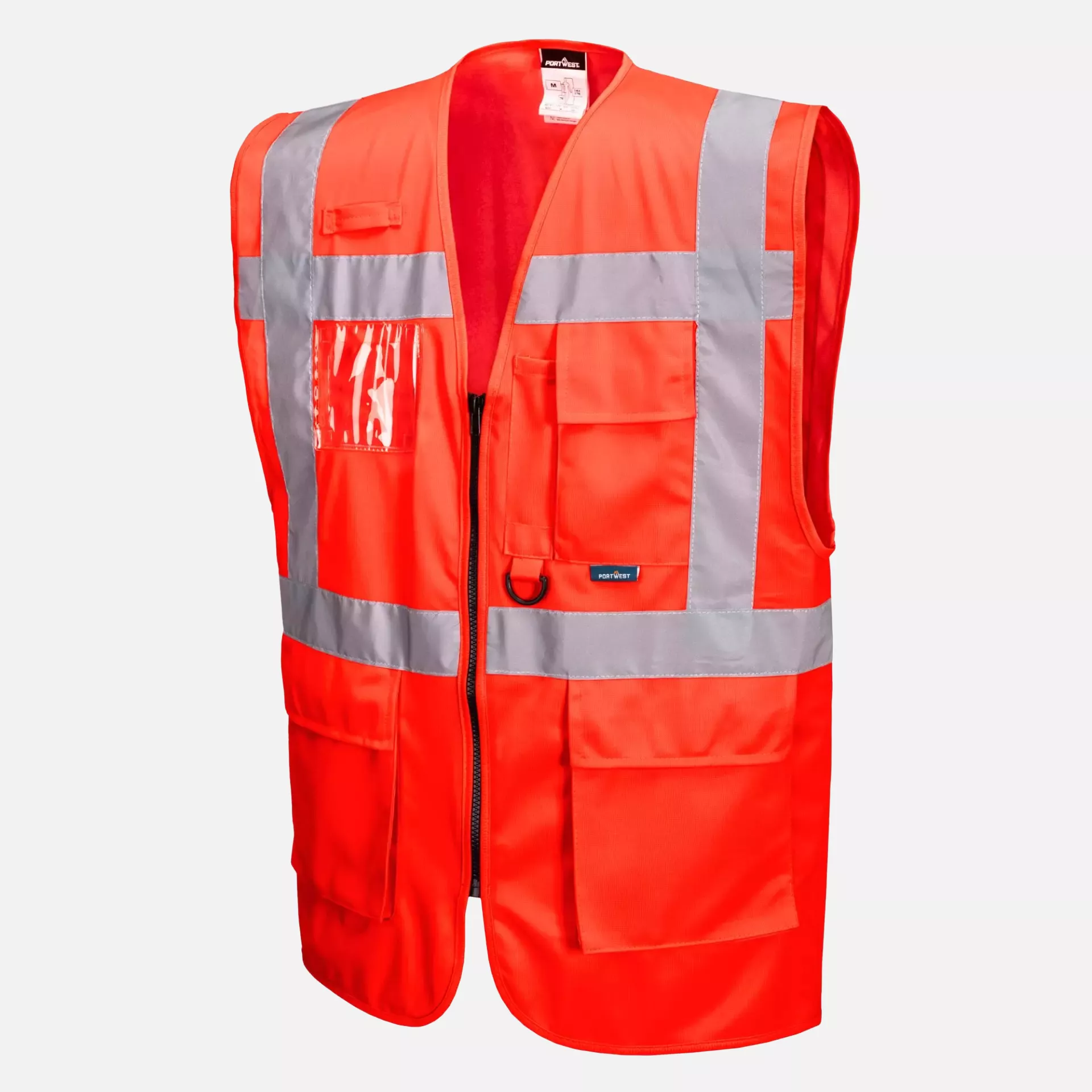 Portwest S476RER, Berlin Hi-Vis Executive Vest, Red, image 2