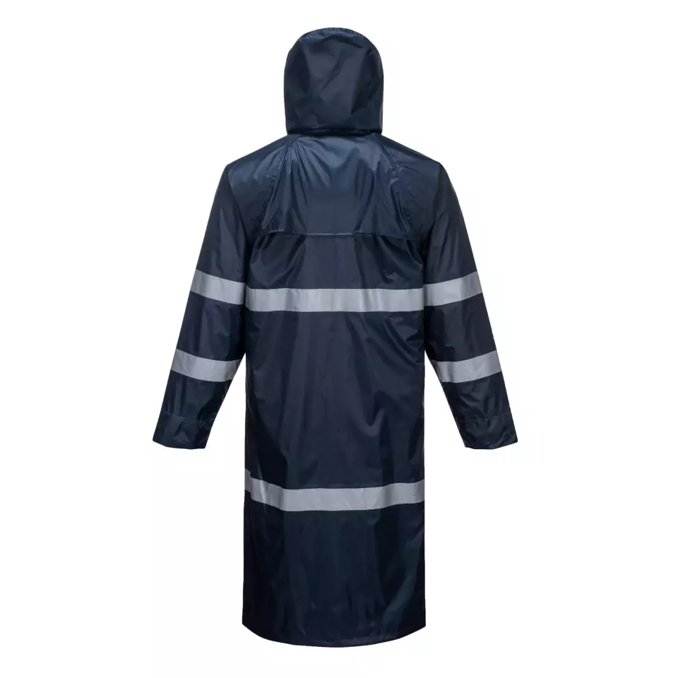 Portwest F438NAR, Classic Iona Rain Coat, Navy, image 2, gallery thumbnail