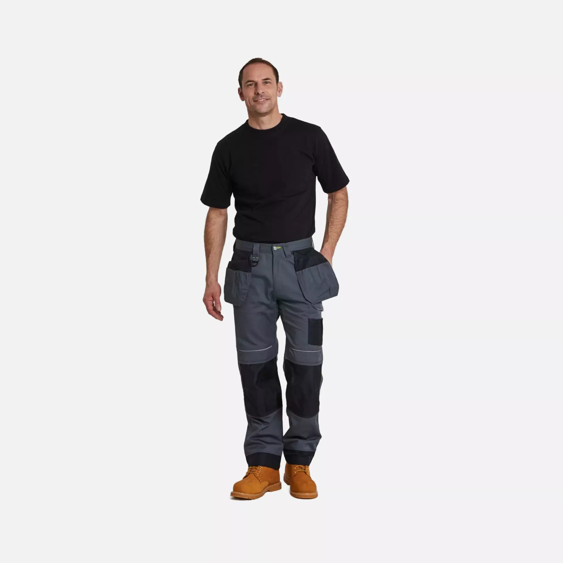 Portwest T602ZBR, PW3 Holster Work Trousers, Zoom Grey/Black, image 8