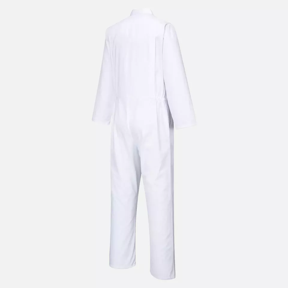 Portwest 2201WHR, Food Industry No Pocket Coverall, White, image 4, gallery thumbnail