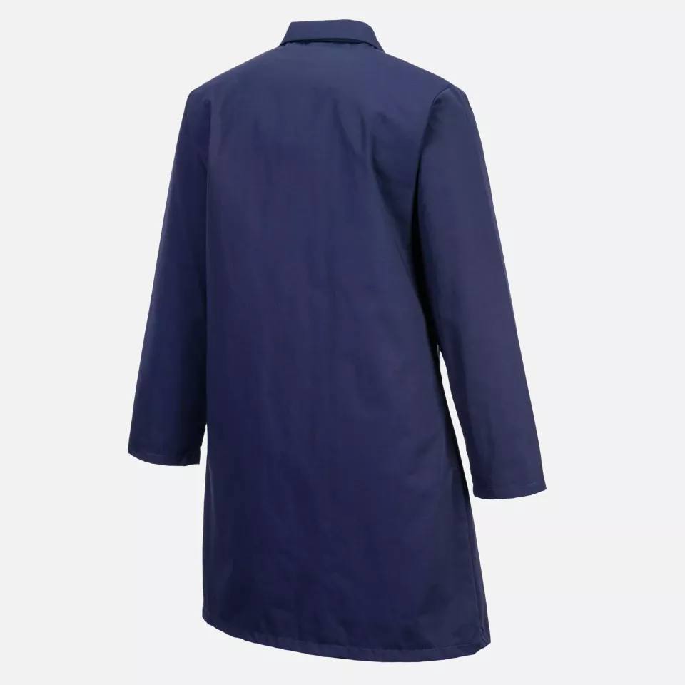 Portwest AS10NAR, Anti-Static ESD Coat, Navy, image 4, gallery thumbnail