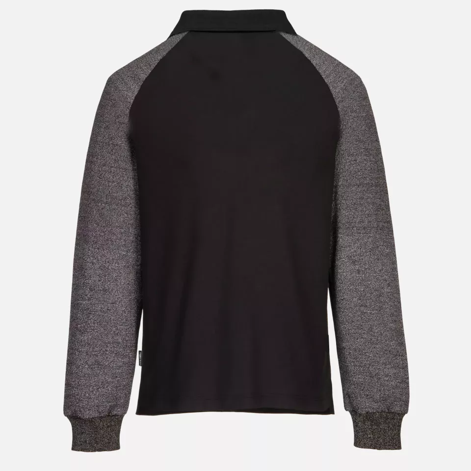 Portwest CR15BKR, Polo Shirt with Cut Resistant Sleeves, Black, image 1, gallery thumbnail