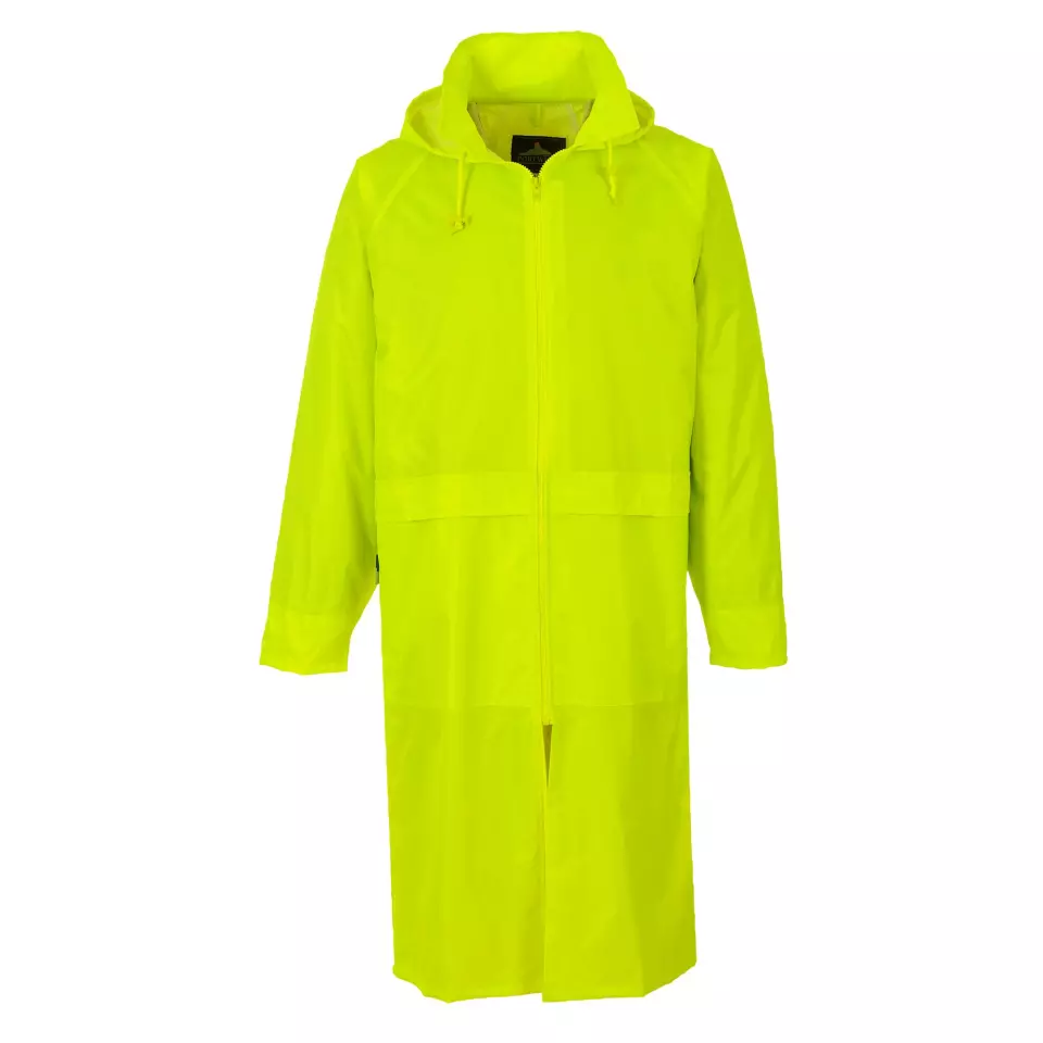 Portwest S438YER, Classic Rain Coat, Yellow, image 1, gallery thumbnail