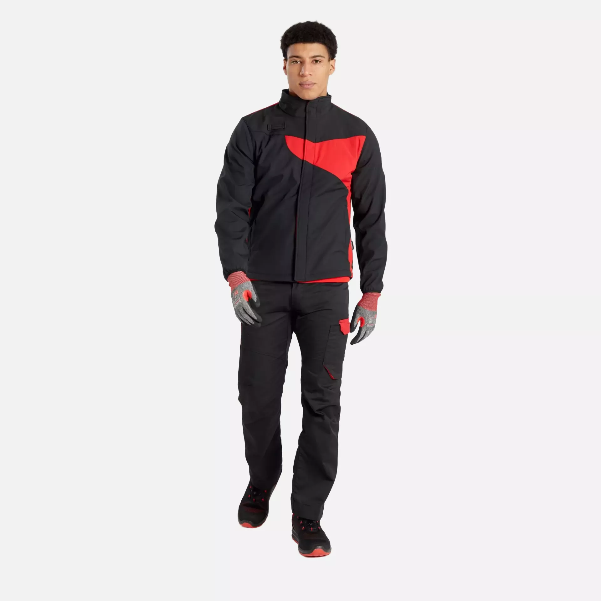 Portwest PW271BDR, PW2 Softshell (2L), Black/Red, image 8