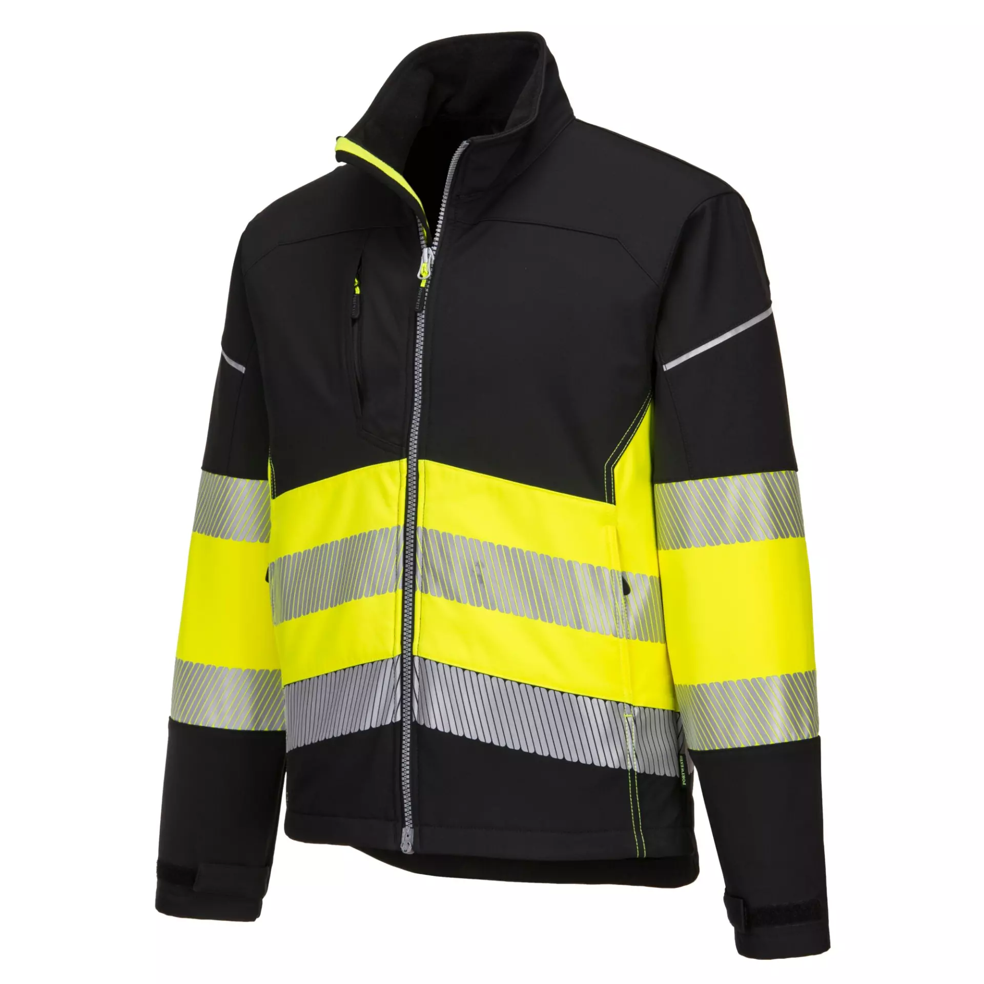 Portwest PW375BKY, PW3 Hi-Vis Class 1 Softshell (3L), Black/Yellow, image 3