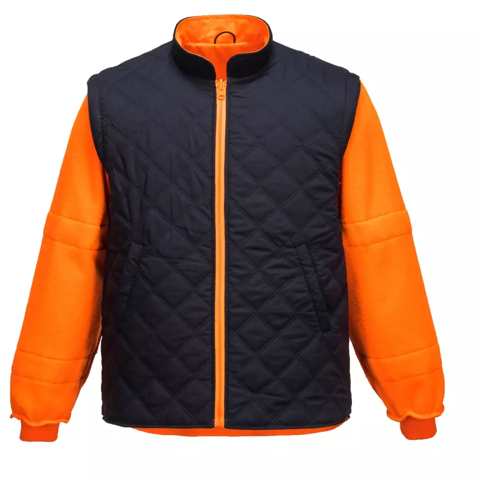 Portwest RT27ORR, Hi-Vis Breathable 7-in-1 Traffic Jacket, Orange, image 10, gallery thumbnail