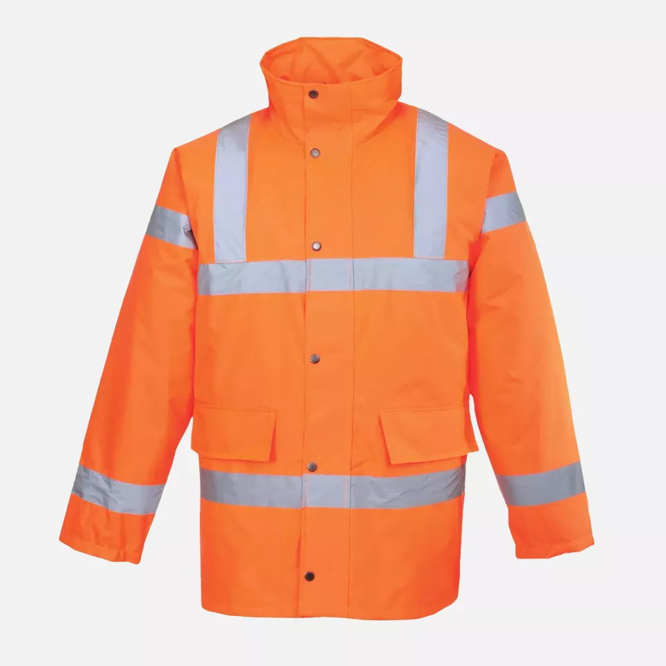 Portwest RT30ORR, Hi-Vis Winter Traffic Jacket, Orange, image 2, gallery thumbnail