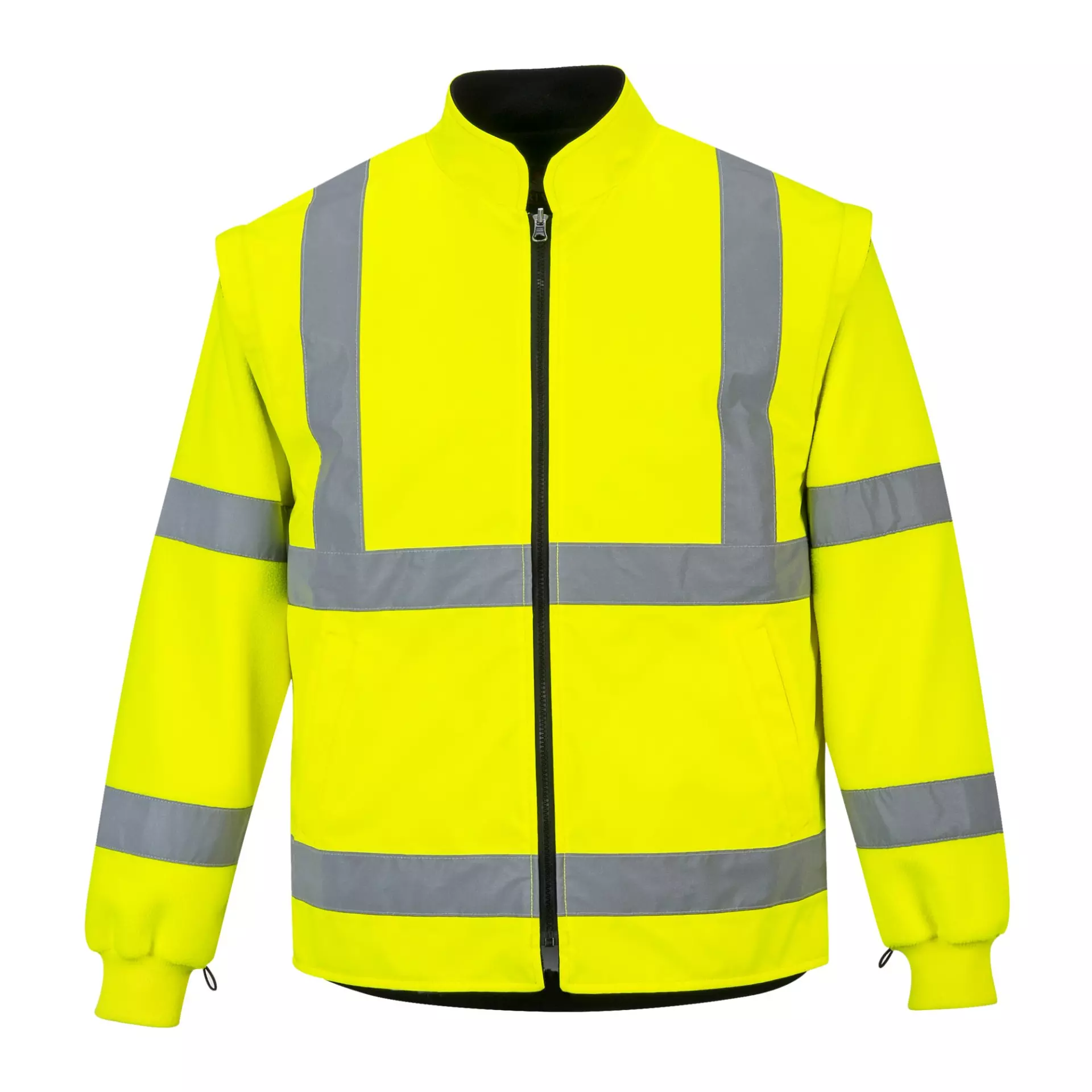 Portwest S768YBR, Warnschutz 5-in-1 Kontrast Executive Jacke, Gelb/Schwarz, image 10