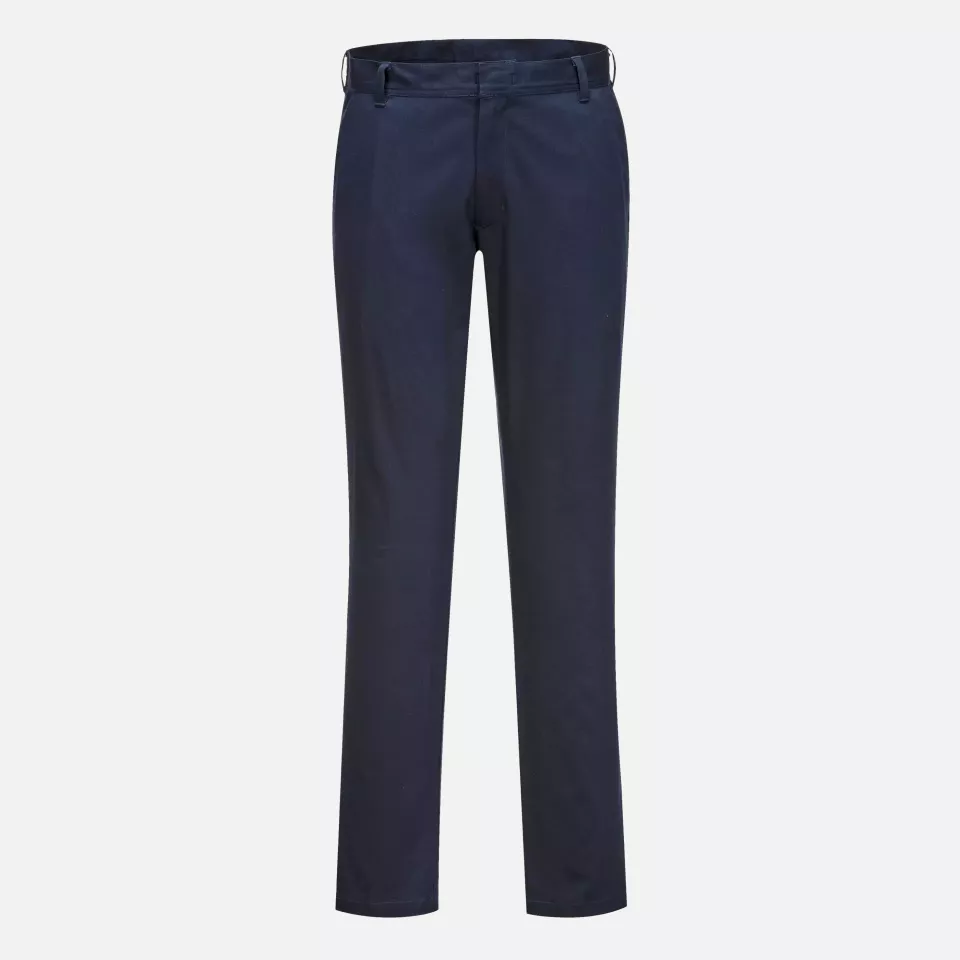Portwest S232DNS, WX2 Eco Stretch Slim Chino Trousers, Dark Navy Short, image 1, gallery thumbnail