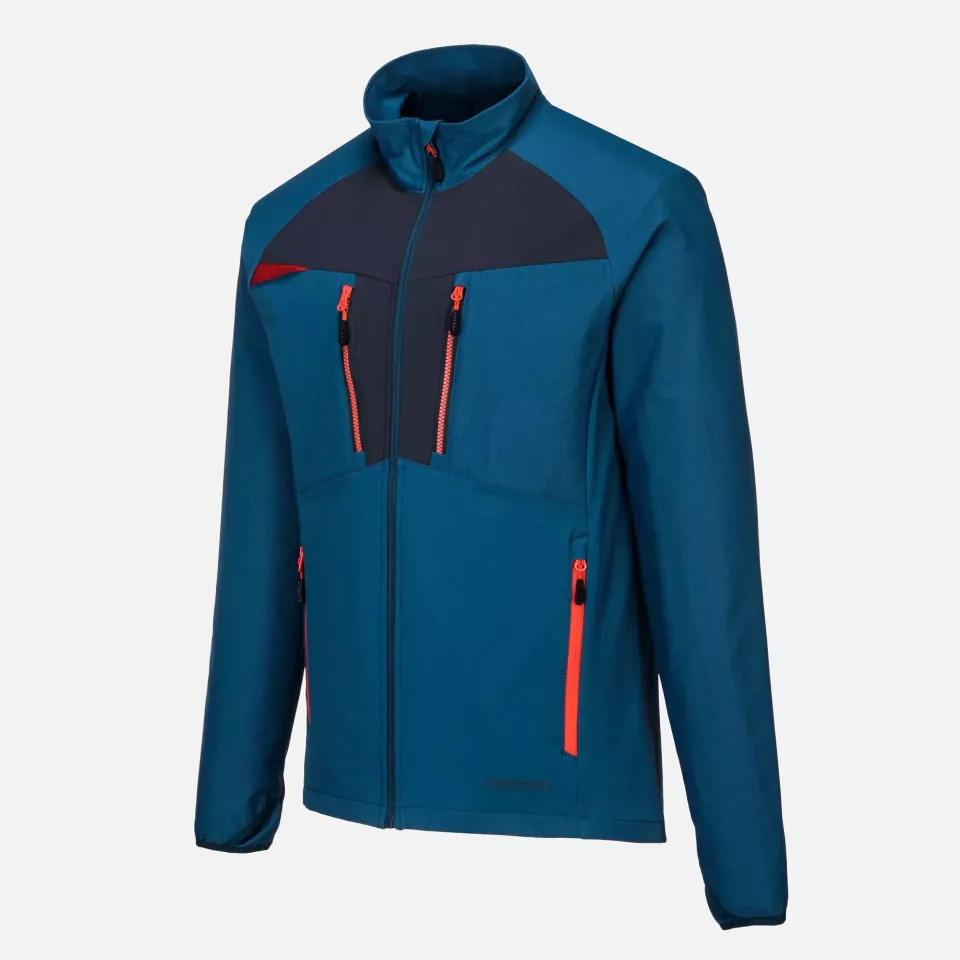 Portwest DX480MBR, DX4 Zip Lightweight Mid Layer, Metro Blue, image 3, gallery thumbnail