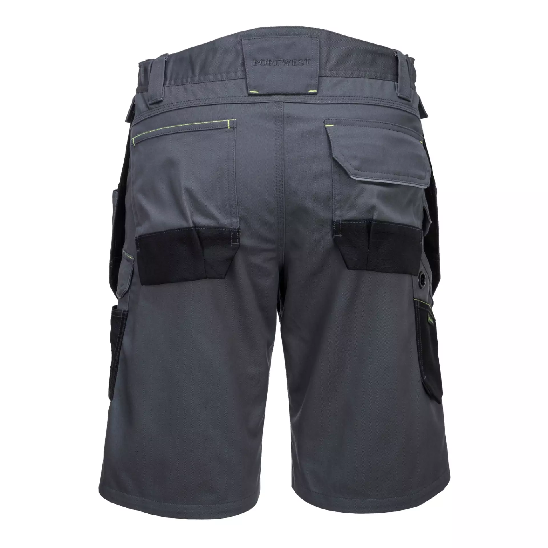 Portwest PW345ZBR, PW3 Holster Work Shorts, Zoom Grey/Black, image 2