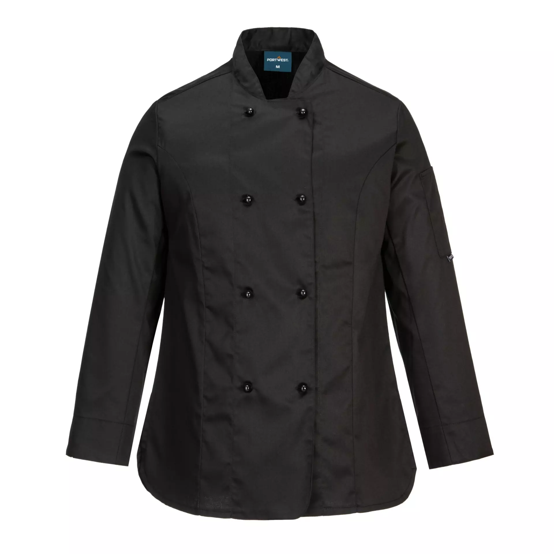 Portwest C837BKR, Chef's Women's MeshAir Rachel Jacket L/S, Black, image 1