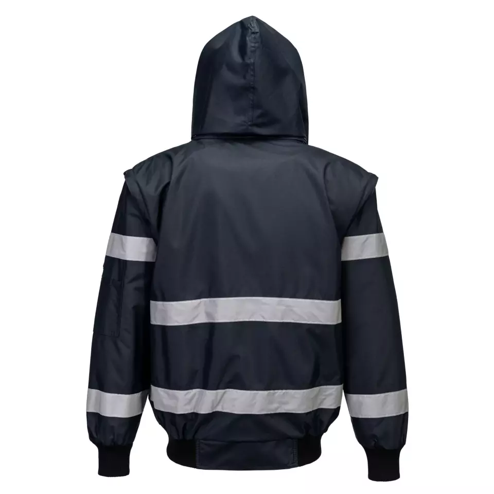 Portwest S435NAR, Iona 4-in-1 Bomber Jacket, Navy, image 2, gallery thumbnail