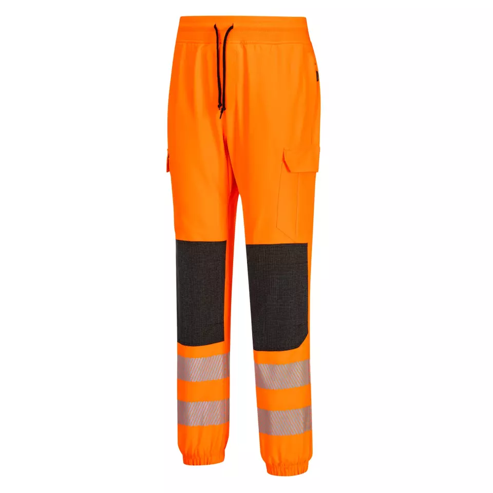 Portwest KX346OBR, PW3 Hi-Vis Flexi Jogger, Orange/Black, image 7, gallery thumbnail