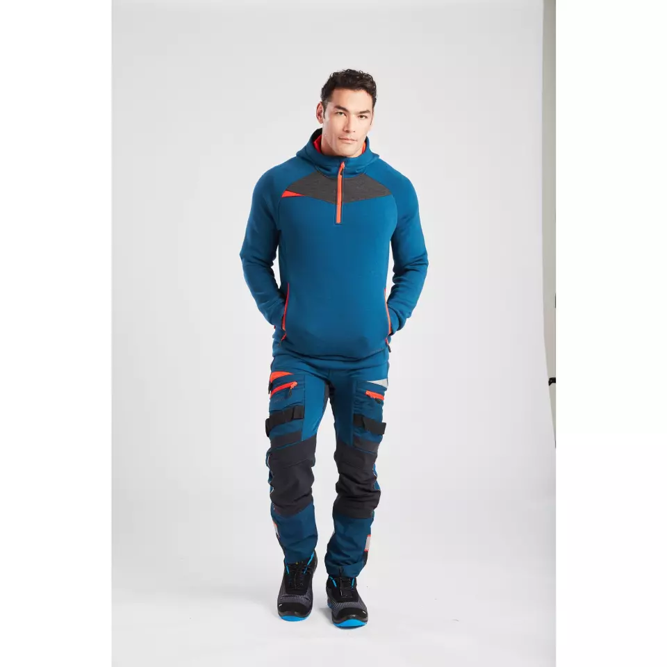 Portwest DX467MBR, DX4 Hoodie mit kurzem Reißverschluss, Metro Blau, image 8, gallery thumbnail