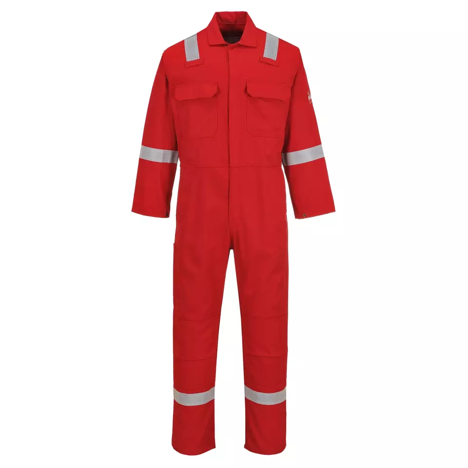 Portwest BZ506RER, Bizweld Classic FR Coverall, Red, image 1, gallery thumbnail