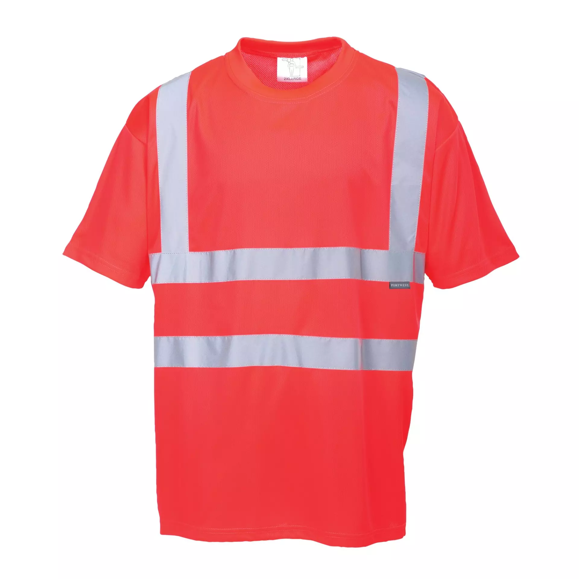 Portwest S478RER, Hi-Vis T-Shirt S/S, Red, image 3