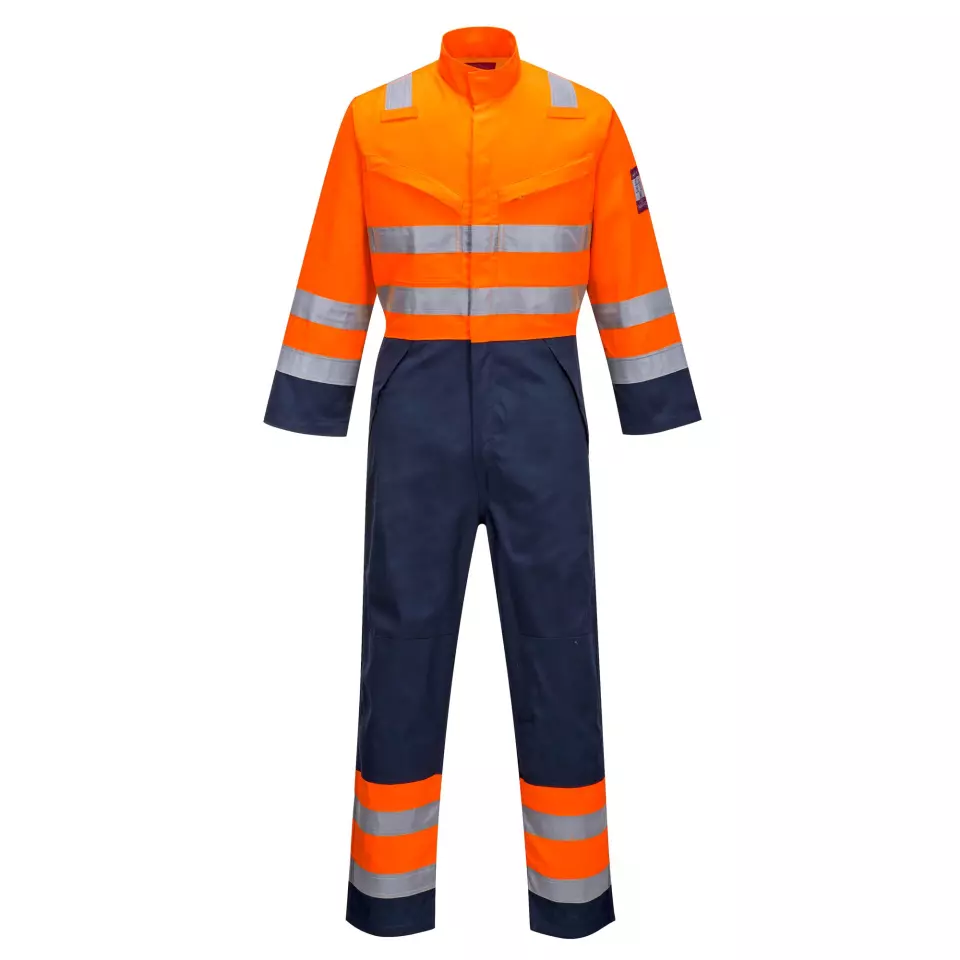Portwest MV29ONR, Modaflame RIS Navy/Orange Coverall, Orange/Navy, image 1, gallery thumbnail