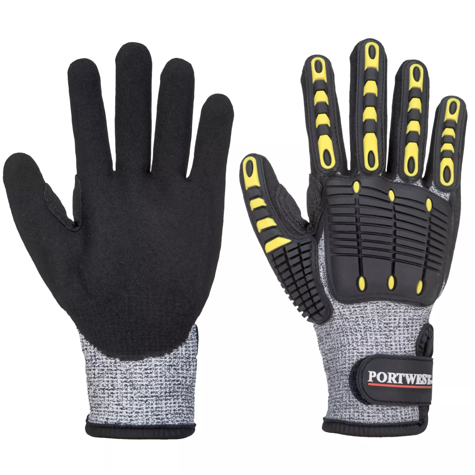 Portwest A722G8R, Anti Impact Cut Resistant Glove, Grey/Black, image 3