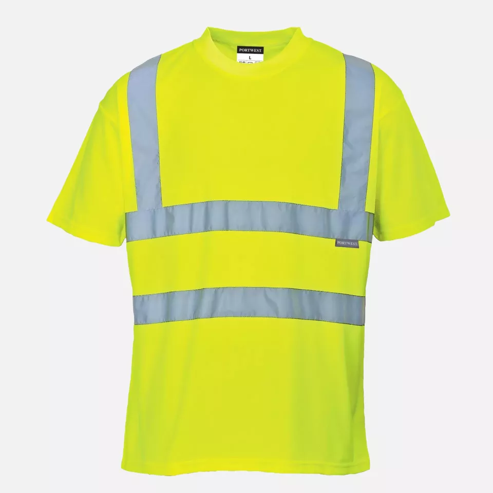 Portwest S478YER, Hi-Vis T-Shirt S/S, Yellow, image 1, gallery thumbnail