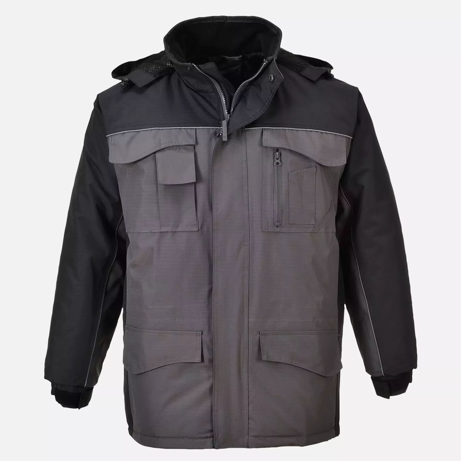 Portwest S562BYR, Ripstop Winter Jacket, Black/Grey, image 6