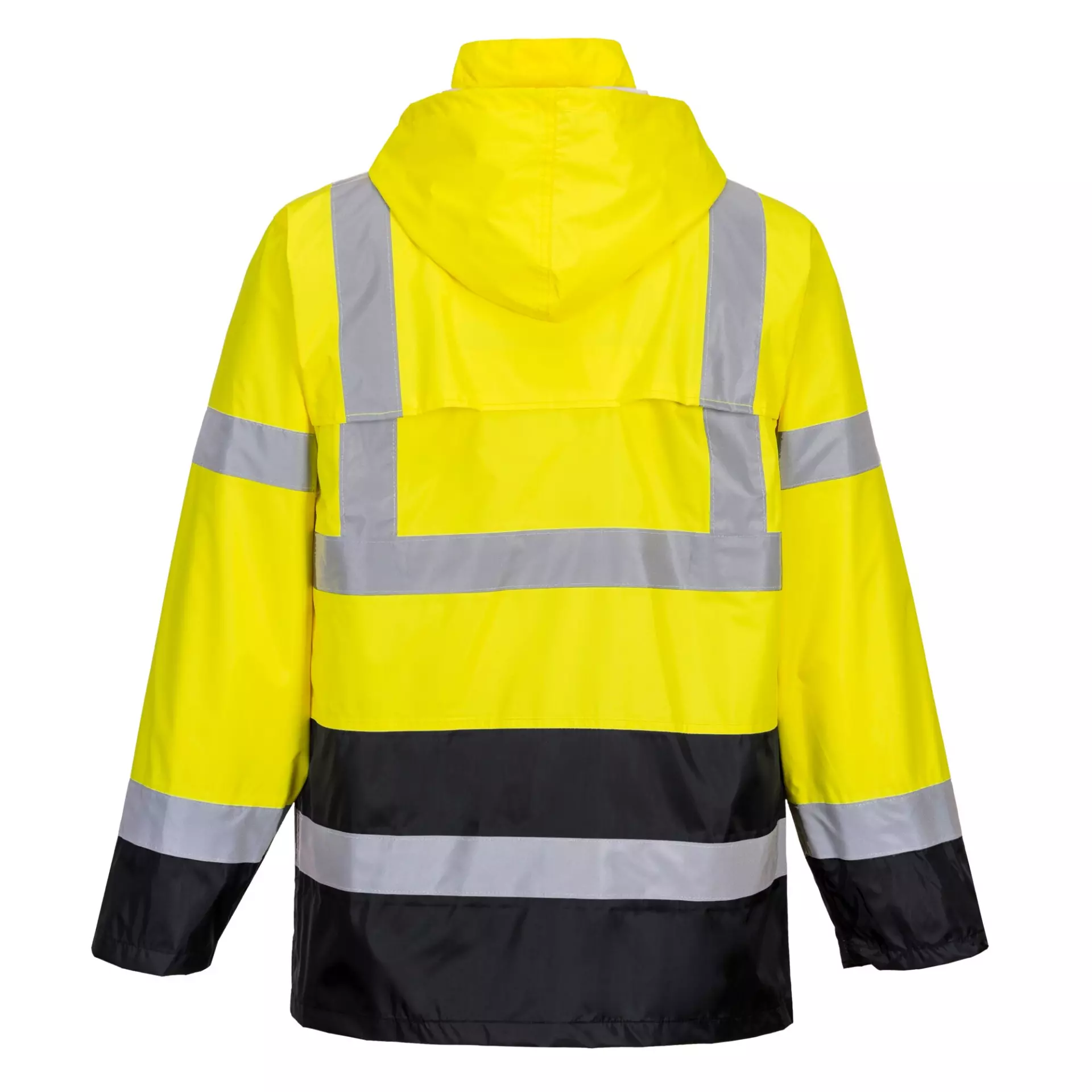 Portwest H443YBR, Hi-Vis Contrast Classic Rain Jacket, Yellow/Black, image 3