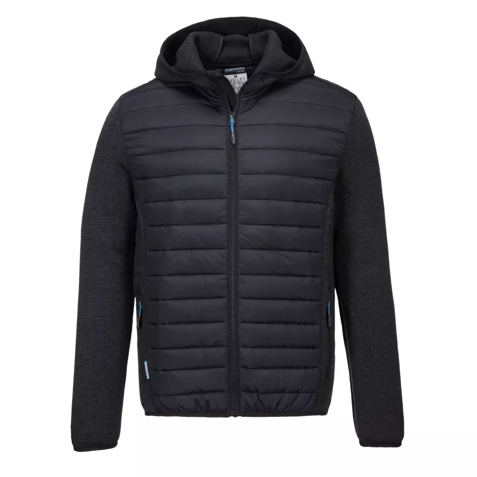 Portwest T832GMR, KX3 Hybrid Baffle Jacket, Grey Marl, image 1, gallery thumbnail