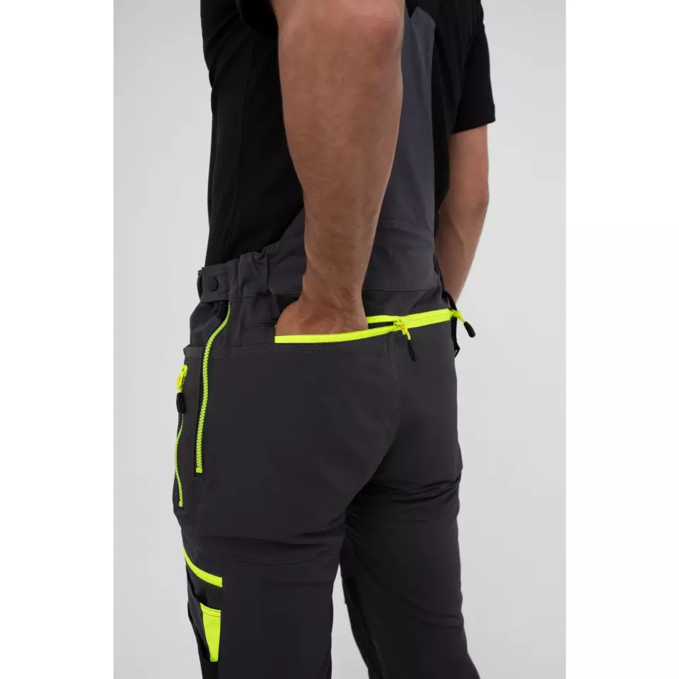 Portwest DX441MGR, DX4 Work Bib and Brace, Metal Grey, image 11, gallery thumbnail