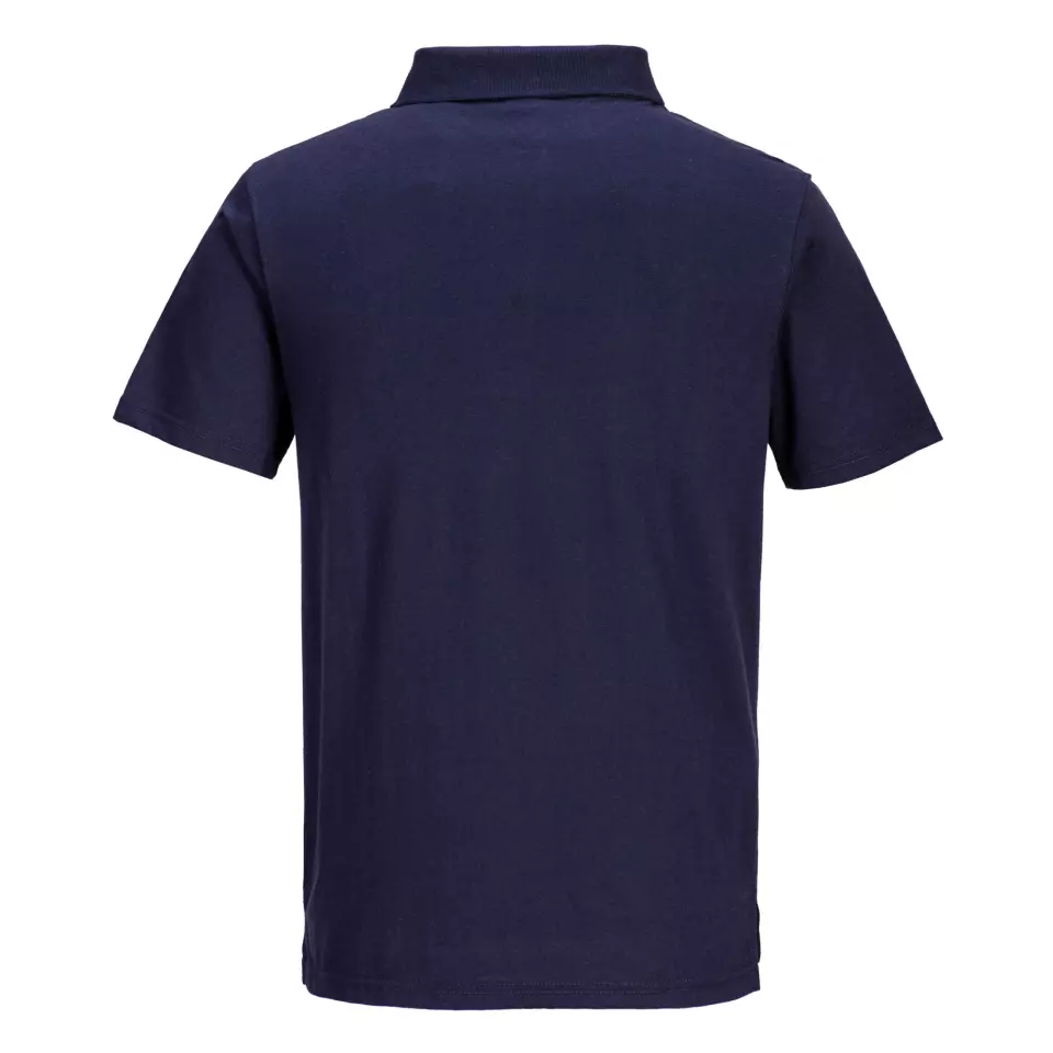 Portwest L210NAR, Lightweight Jersey Polo Shirt, Navy, image 2, gallery thumbnail