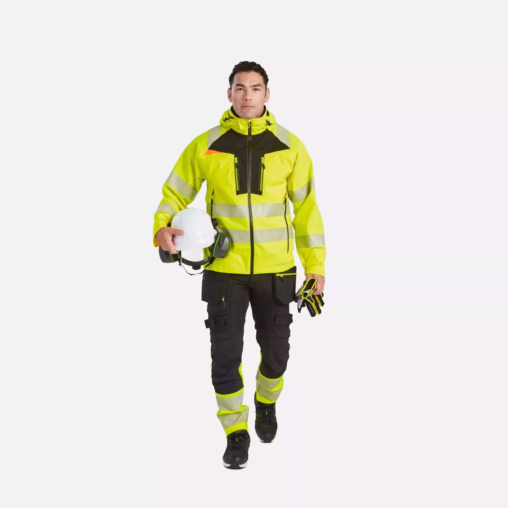 Portwest DX462YER, DX4 Hi-Vis Rain Jacket, Yellow, image 7