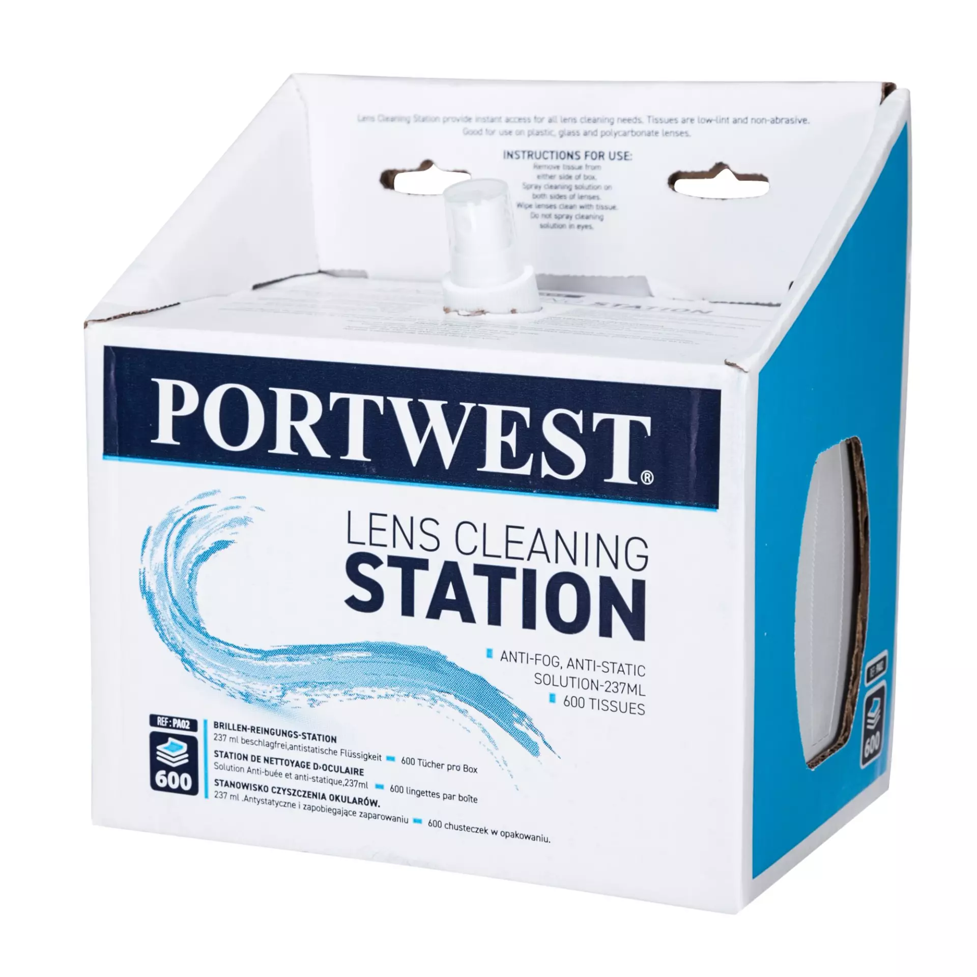 Portwest PA02WHR, Lens Cleaning Station, White, image 1
