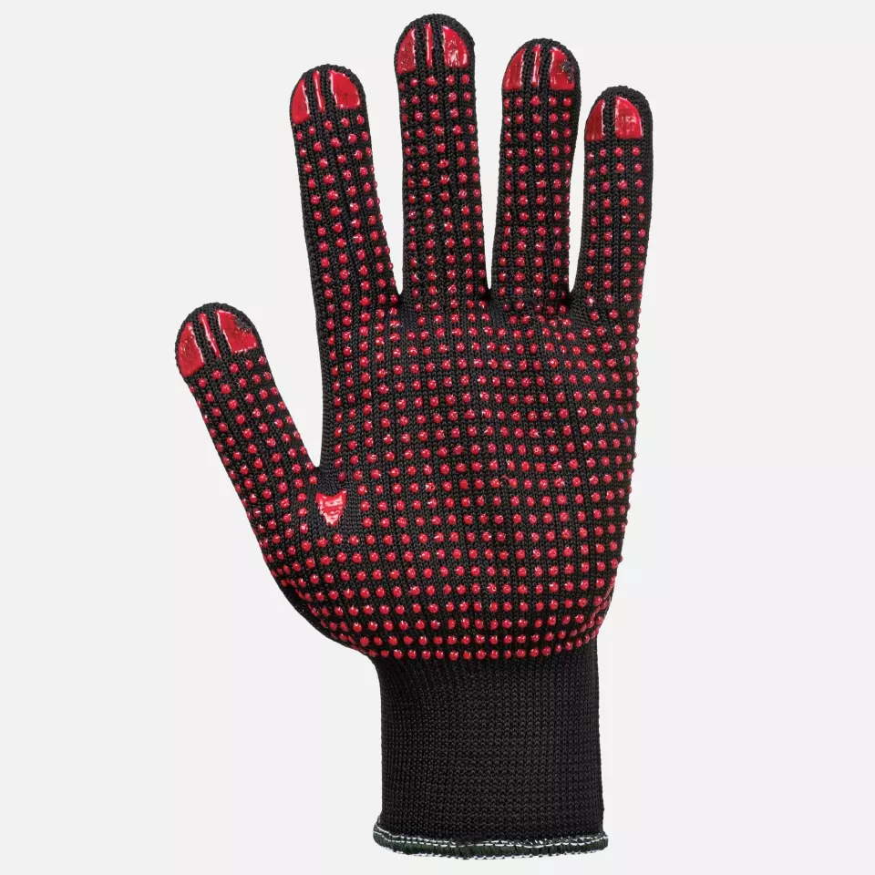 Portwest A110BKR, Polka Dot Glove, Black, image 2, gallery thumbnail