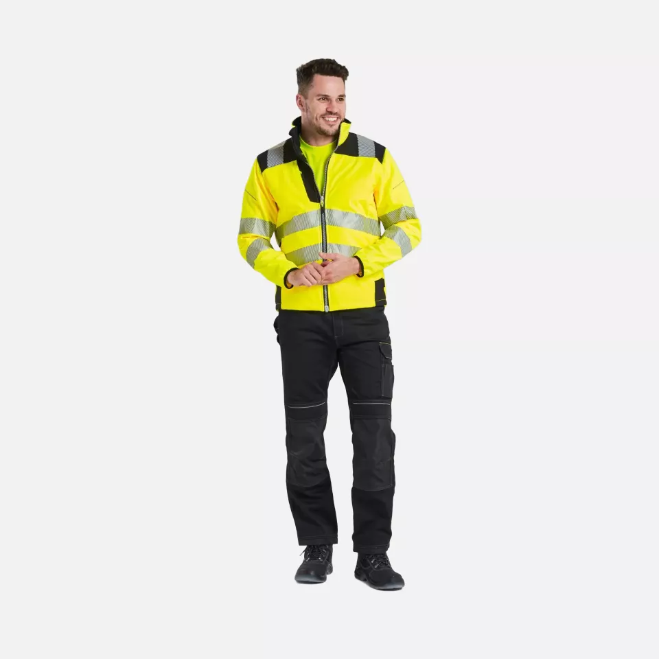 Portwest T402YBR, PW3 Hi-Vis Softshelljacke (3L), Gelb/Schwarz, image 8, gallery thumbnail